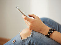 Source: Freepik; Copyright: wayhomestudio; URL: https://www.freepik.com/free-photo/cropped-shot-view-woman-s-hands-holding-mobile-phone_10271842.htm; License: Licensed by JMIR.