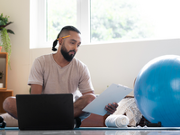 Source: Freepik; Copyright: Freepik; URL: https://www.freepik.com/free-photo/full-shot-man-with-gym-ball-home_13161071.htm; License: Licensed by JMIR.