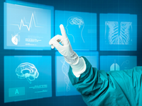 Source: Freepik; Copyright: rawpixel.com; URL: https://www.freepik.com/free-photo/hand-medical-glove-pointing-virtual-screen-medical-technology_15606707.htm#; License: Licensed by JMIR.