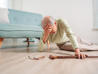 Source: iStock; Copyright: champpixs; URL: https://www.istockphoto.com/photo/asian-senior-man-falling-on-the-ground-with-walker-in-living-room-at-home-elderly-gm1433561104-475438188; License: Licensed by the authors.
