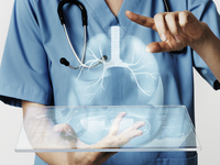 Source: Magnific; Copyright: rawpixel.com; URL: https://www.magnific.com/free-photo/doctors-using-transparent-tablet-with-hologram-medical-technology_13313355.htm#fromView=search&page=1&position=2&uuid=c131fc2c-f198-4996-bebf-9a86f1dbe779&query=lung+cancer; License: Licensed by JMIR.