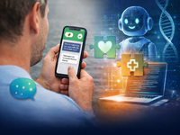 Table of Contents image illustrating generative AI as a digital adjunct in cancer-related health information and patient–technology interaction. Original illustration created by the authors for this publication, with the assistance of generative image tools. Generated by Mats Christiansen using ChatGPT on 10 January 2026. Source: Image created by the authors; Copyright: N/A - AI-generated image; URL: https://cancer.jmir.org/2026/1/e81745; License: Public Domain (CC0).