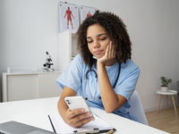 Source: Freepik; Copyright: freepik; URL: https://www.freepik.com/free-photo/female-nurse-working-clinic_33757727.htm; License: Licensed by JMIR.